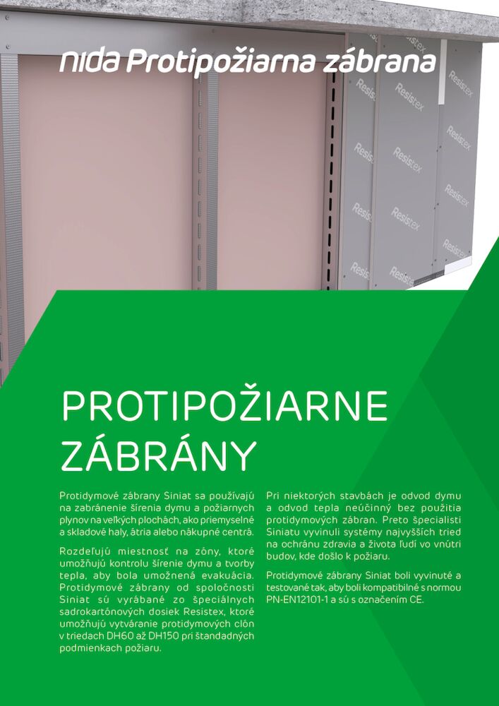 Protipožiarne zábrány Nida